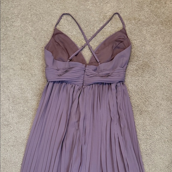 Lulu's Lavender Pleated Dress - Picture 6 of 7